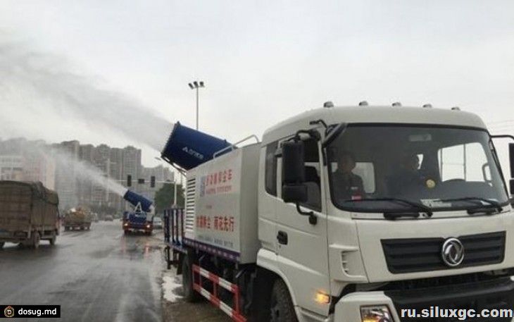 Ноу-хау в Китае — туманные пушки для очистки воздуха