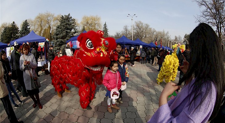 Весенний праздник Нооруз в Бишкеке