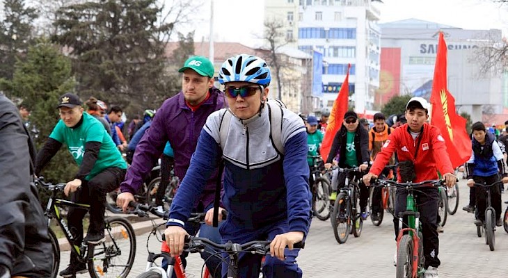 В Бишкеке открыли велосезон