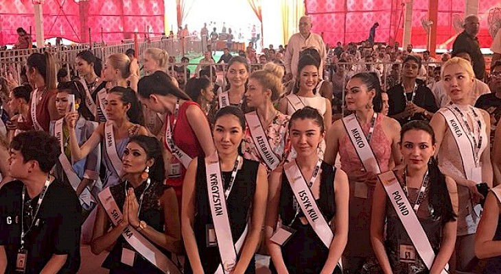 Две красавицы из Кыргызстана принимают участие в конкурсе Supermodel International-2017 в Индии
