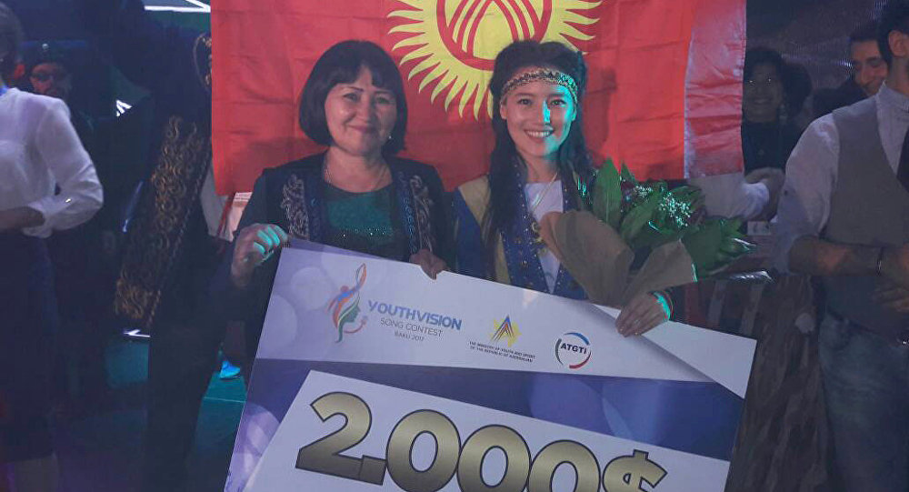 Кыргызстанка заняла второе место на Youthvision в Баку
