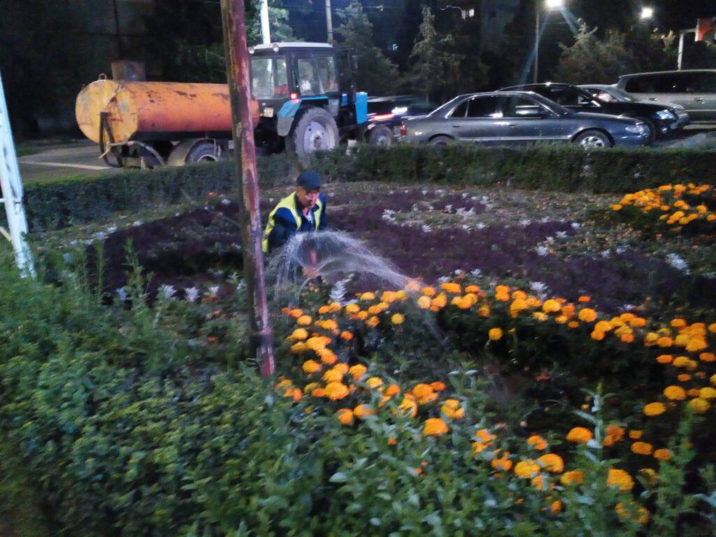 Каждую секунду на полив зеленых насаждений Бишкека тратится 4,5 тыс. литров воды