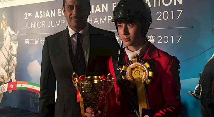 Кыргызстанец Камиль Сабитов завоевал «бронзу» на юношеском чемпионате Азии по конкуру