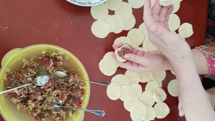 Русская семья встречает Чуньцзе