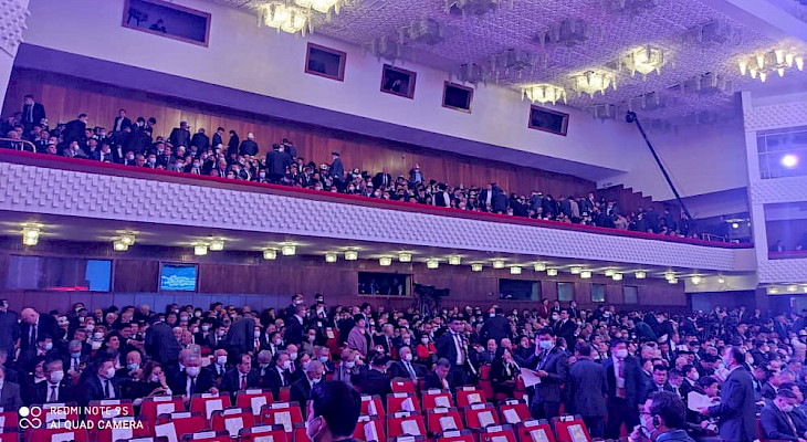 Инаугурация Садыра Жапарова. Что происходит в Филармонии сейчас